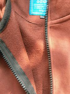 Adidas Brown Full Zip-Up Jacket
