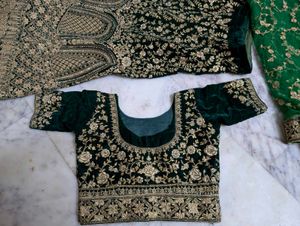 very heavy bridal lehenga