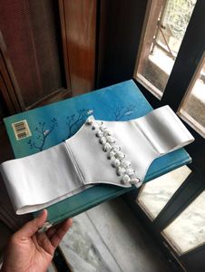 White Corset Belt