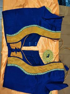 Beautiful Saree With Stitched Blouse