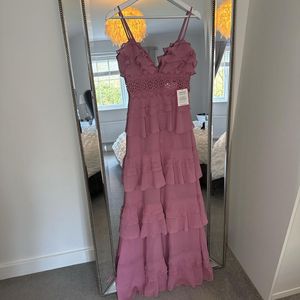 Romantic Ruffled Maxi Dress