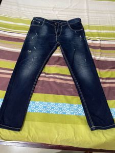 Distressed Denim Jeans