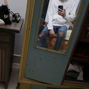 Dark Blue Damaged Jeans