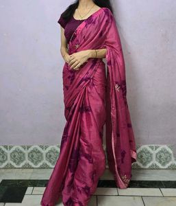 Pink Tie-Dye Saree ✨️💗