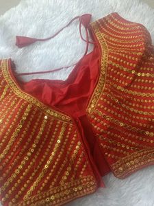 Red Sleeveless Blouse