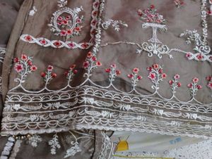 Elegant Embroidered Brown Salwar Kameez