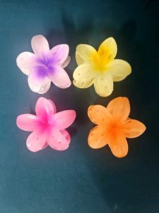 Flower Hair Clips (Set of 4)