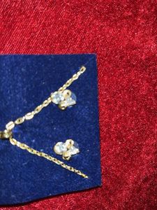 Locket chain And Earing