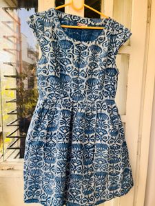 Indigo cutesy Print Sundress