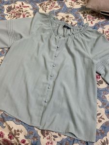 Sea Green / Sky Blue Top