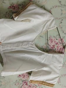 White Imported Saree