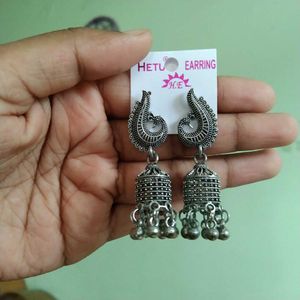 Oxidised Jhumka