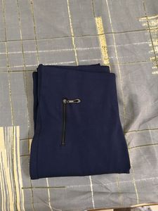 Navy Moto Style Leggings