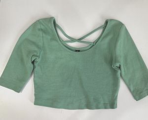 Green Crop Top