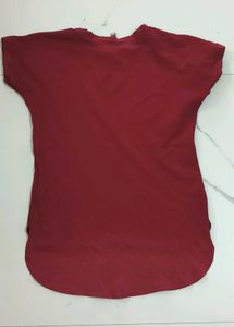 Maroon And Pink Top