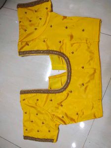 💛Yellow Maggam Work Blouse