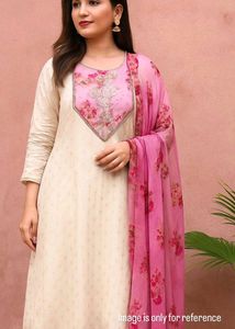 Elegant Floral Embroidered Suit Piece