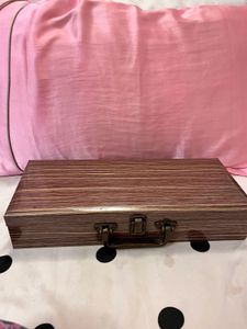 Glossy Wooden Finish Storage Box