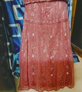 Elegant Pink Embroidered Lehenga Choli