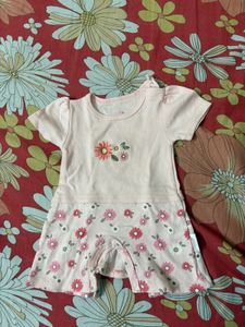 Cute Floral Baby Romper