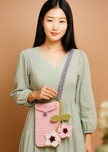 Crochet Flower Bag With Tag