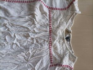 Boho Embroidered Detail Top