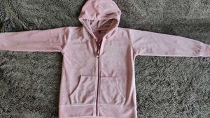 Soft Suede Hoodie Jacket Pink