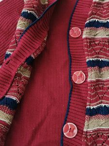 Patterned Knit Cardigan