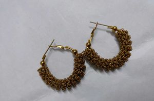 Combo Pack Of Golden &amp; Bronze Earrings