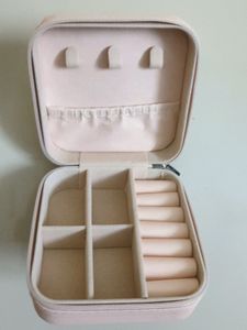 BLACK Jewellery Organiser Box For Women, Portable