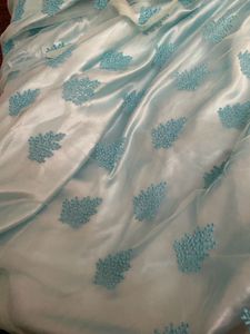 Sky Blue Embellished Lehenga Choli