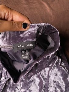Velvet mini Skirt🩶