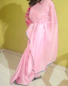 Pink saree