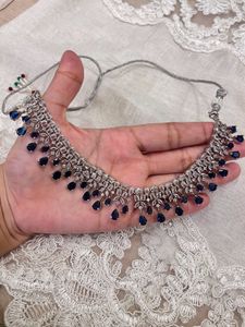 Elegant Blue Stone Jewelry Set