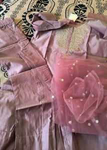 Varanga Women Purple Zari Embroidered