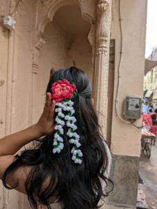 Handmade Crochet Lotus Gajra