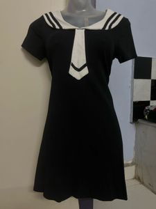 Pintrest korean Sailor Collar Mini Dress