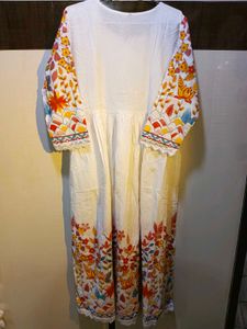 Embroidered White Suit Set