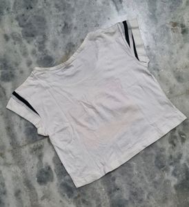White Crop T-shirt