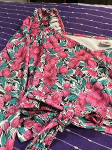 Floral Tie-up Crop Top