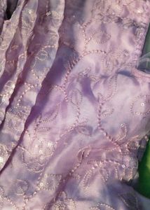 Beautiful Lavender Colour Net Ethnic Gown