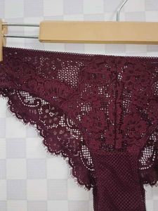 (1300)Burgundy Lace Lingerie