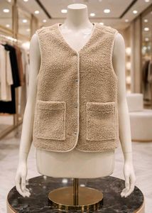 Fuzzy Fleece Vest - Stylish & Warm