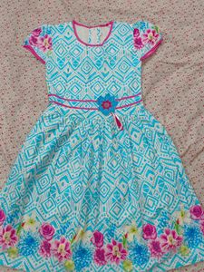 Girls' Floral Print Dress