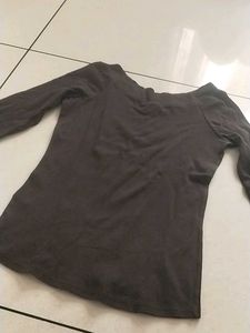 Brown Long Sleeve Top
