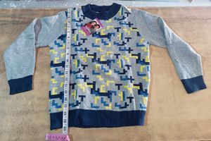 Stylish Kids' Patterned Sweater