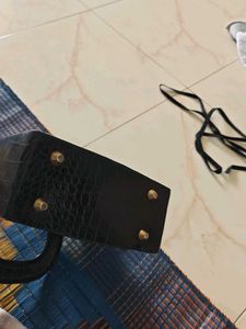 Chic Black Top Handle Bag