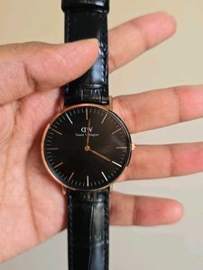 DW Mens Classic Reading Black Rose Gold