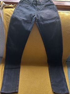 28 Waist Skinny Black Denim From Wrangler