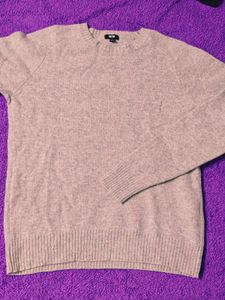 Gray Wool Blend Sweater